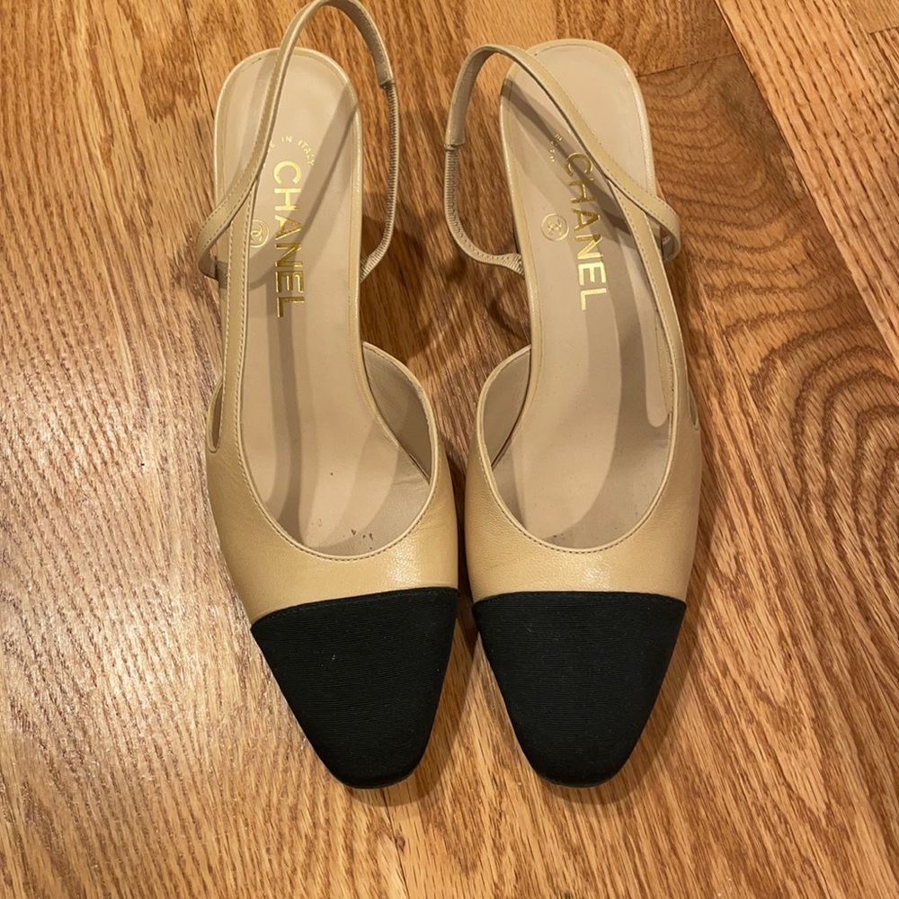 Chanel classic sling backs..